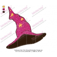 Halloween Hat of the Wizard Embroidery Design